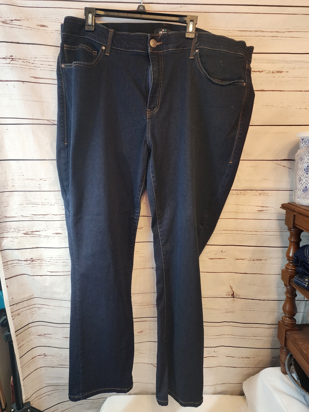 LuLaRoe Womens Dark Indigo Bootcut Jeans